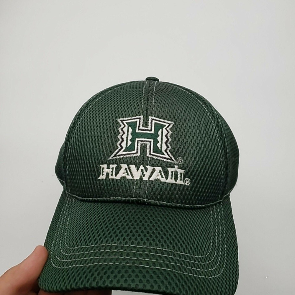Hawaii Hat Cap Strap Back One Size Green NCAA College KDP Distributors Mens